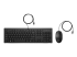 HP 225 USB Wired Keyboard & Mouse Set  - Front